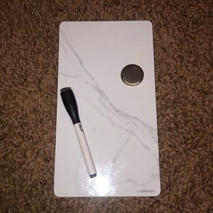 U Brands Magnetic Marble Whiteboard